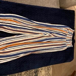 Striped high-waisted, bolero pants (never worn, perfect condition)